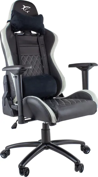 Scaun gaming White Shark - NITRO GT, negru/alb
