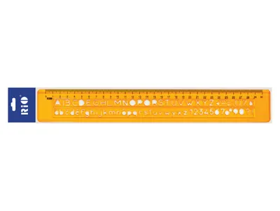 Sablon 30 cm pentru litere si cifre drepte, Rio