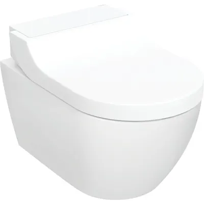 Set vas wc cu functie de bideu rimless alb cu capac soft close, Geberit AquaClean Tuma Comfort