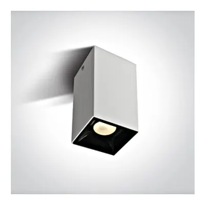 Kiko Square F LED 7W 550lm 3000K 36° 220-240V IP20 Dim alb