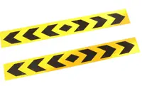 Set 2 Abtibild reflectorizant adeziv 5cm X 40cm (sageti) galben/negru
