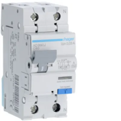Disjunctor diferențial P+N 40A/30mA, C, 6KA, tip A
