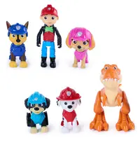 Set de figurine Spin Master Paw Patrol - The Dino Movie, Aventură cu dinozauri, 6 piese