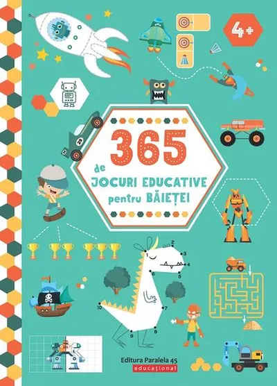 365 de jocuri educative pentru băieței - Paperback brosat - Ballon Media