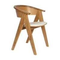 Scaun de living în culoare naturală cu cotiere tapițat NDSM – Zuiver