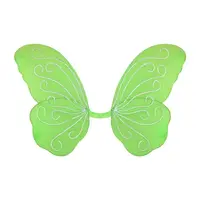 Aripi fluture verzi glitter