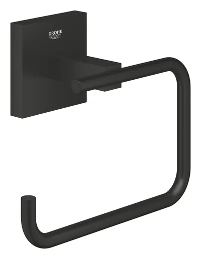 Suport hartie igienica Grohe Start Cube, pe perete, metal, mat, negru, 409782430