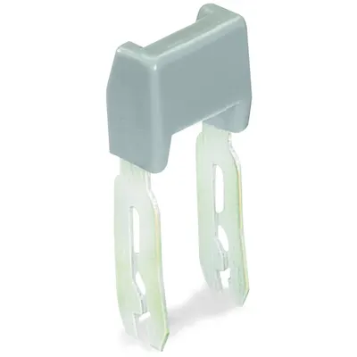 Staggered jumper; insulated; from 1 to 5; Spacing: 5 mm; suitable for 2-conductor female plugs; gray