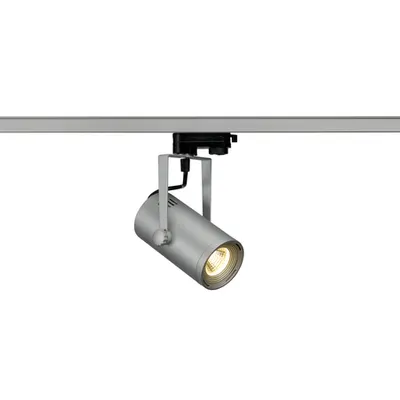 Iluminat decorativ pe sina, Traseele EURO SPOT TRACK, mici gri, 9W COB cu LED-uri, gri-argintiu, 36 °, 3000K, incl. adaptor 3 circuite