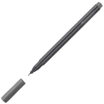 Liner Faber-Castell Grip - Gri, 0.4 mm