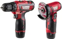Set mașină de găurit cu acumulator și polizor unghiular Raider - RDP-CDLCAG03, cu baterii și încărcător