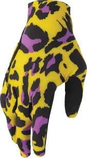 Manusi atv cross Thor SportMode Cheetah, culoare galben violet, marime 2XL