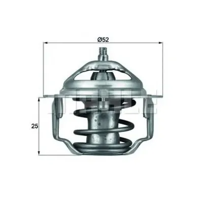 Termostat, lichid racire MAHLE ORIGINAL TX 64 88
