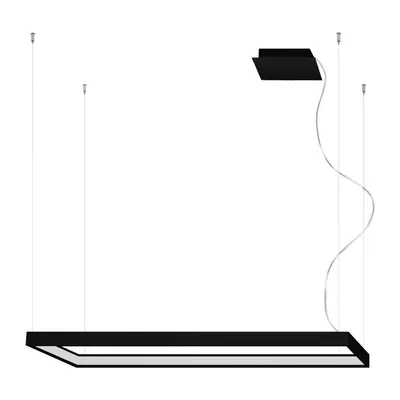 Lustră neagră LED din metal TUULA – Thoro