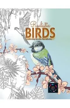 Realistic Birds coloring books for adults: Adult coloring books nature, adult coloring books animals