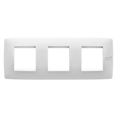 Placa Internationala One - Tehnopolimer - 2+2+2 Module Orizontal - Alb - Antibacterian - Chorusmart