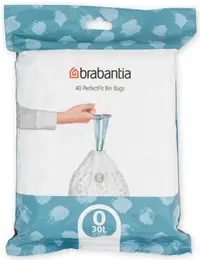 Sac de gunoi Brabantia - PerfectFit FlatBack+/Bo, mărimea O, 30 l, 40 buc