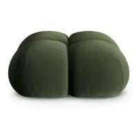 Taburet verde cu tapițerie din catifea Loretto – Cosmopolitan Design