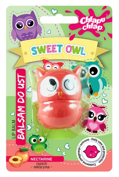 Estetica Balsam de buze pentru copii Sweet Owl, nectarină, 5 ml