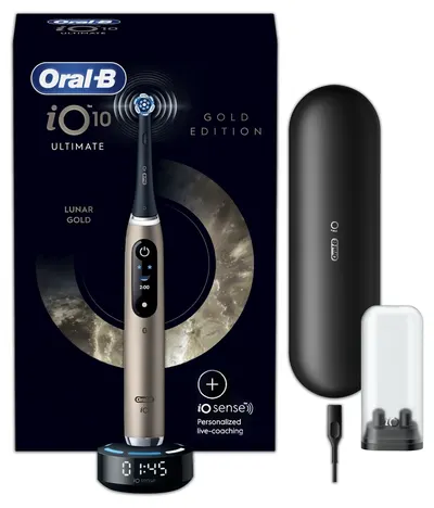 Oral-B periuță de dinți electrică - iO Series 10, 1 cap, negru/auriu