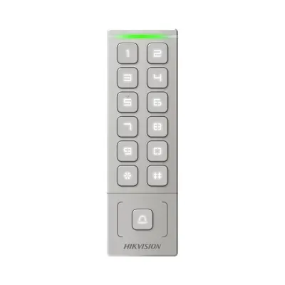 Cititor de proximitate cu tastatura Hikvision DS-K1T809EX, card sau PIN, maxim 1000 carduri si 1000 useri, cititor pentru cardur