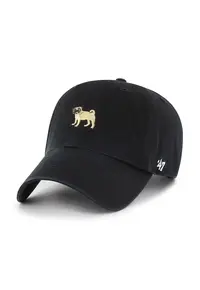’47 - Sapca baseball cu broderie - Negru/Bej