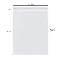 Pungi cu clapetă adezivă - lungimi între 45 și 100cm (set 100 buc) - 60x75cm