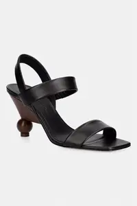 Weekend Max Mara sandale cu toc înalt din piele Wkaaffetto