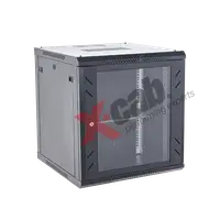Cabinet metalic de perete 19', tip rack wallmount, 12U 600x600 mm, Xcab S Negru