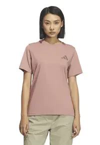 Tricou cu decolteu la baza gatului - pentru drumetii - Roz prafuit
