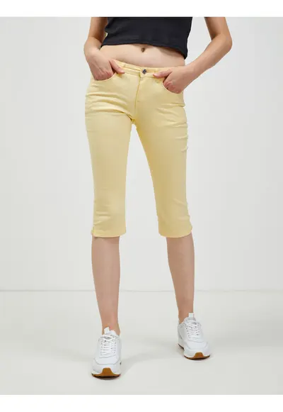 Pantaloni trei sferturi slim fit