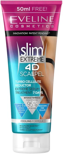 Eveline Slim Extreme 4D Ser pentru reducerea celulitei, 250 ml