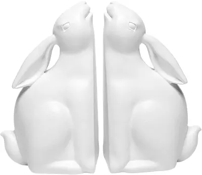 Suport de carte decorativMaison - Bun Bun,iepurași, 2 bucăți, albe