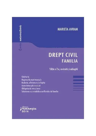Drept civil. Familia - Paperback brosat - Marieta Avram