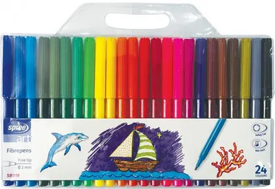 Carioci Spree Art - 24 culori, 2.0 mm