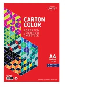 Carton color A4 50 coli 10 culori DACO, CN166