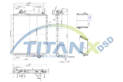 Compresor intercooler potrivit RVI T; VOLVO FH, FH II, FH III, FH16 II, FH16 III D13A400-G13C460 09.05
