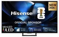 Televizor smart Hisense - 65U7SE, 65'', 4K, ULED MiniLED 144Hz, Quantum Dot, Devialet sound tuning 40W, HomeOS U10, Black