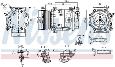 Compresor climatizare aer conditionat potrivit CITROEN JUMPER; PEUGEOT BOXER 2.0D 07.15