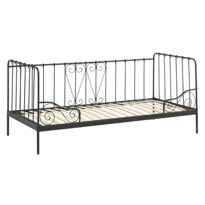 Pat pentru copii 90x200 cm negru Alice - Vipack