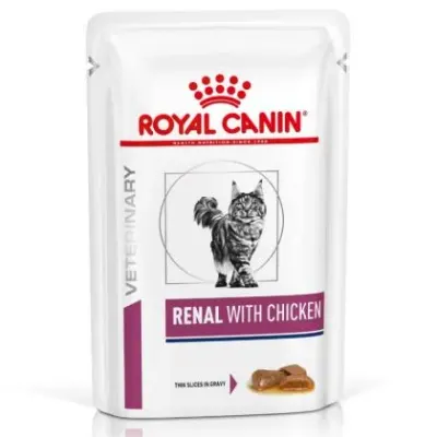 Hrana dietetica pentru pisici Royal Canin Renal Chicken 85 gr