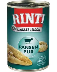 RINTI Singlefleisch Rumen Pure hrana monoproteica pentru caini, cu rumen de vita 800 gr