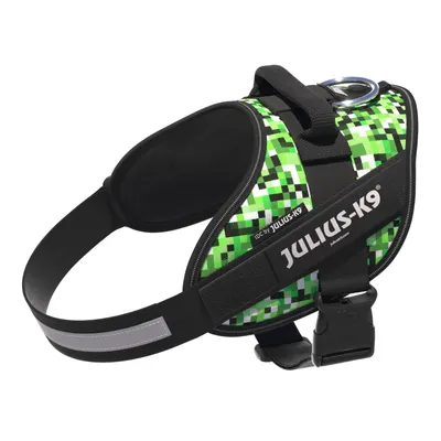 Ham Julius-K9 IDC Power, Pixelfield, reflectorizant, circumferința piept 58-76 cm, pentru câini cu greutate de 14-25 kg