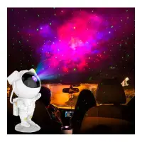 Proiector LED RGB si laser, astronaut cu telecomanda, 5W, IP20, timer, cablu alimentare USB