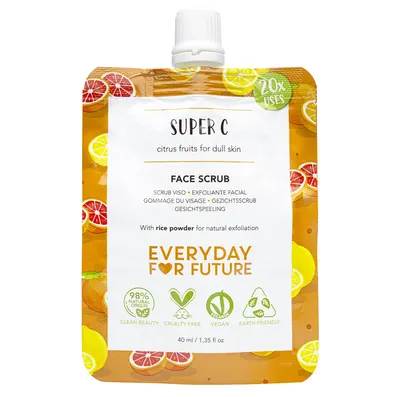 Every Day For Future SUPER C FACE SCRUB – exfoliere & luminozitate cu vitamina C