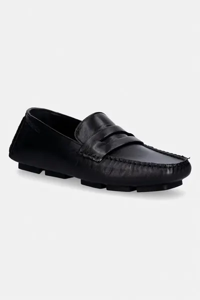 Calvin Klein mocasini pentru femei, din piele SQUARE DRIVER LTH
