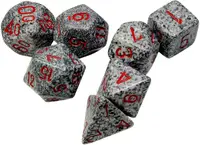 Set de zaruri Chessex Speckled Granite Polyhedral (7 buc.)