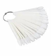 Paletar Unghii Tip Evantai cu 50 Tipsuri Ovale pentru Expunere Culori și Nail Art