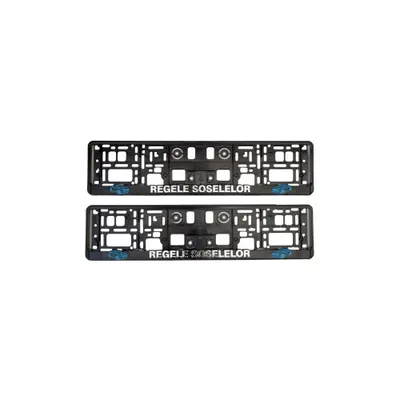Set 2 Suporti numar inmatriculare 3D Regele Soselelor