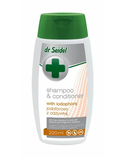 DR SEIDEL șampon jodofor câini antibacterian și antifungic 220 ml